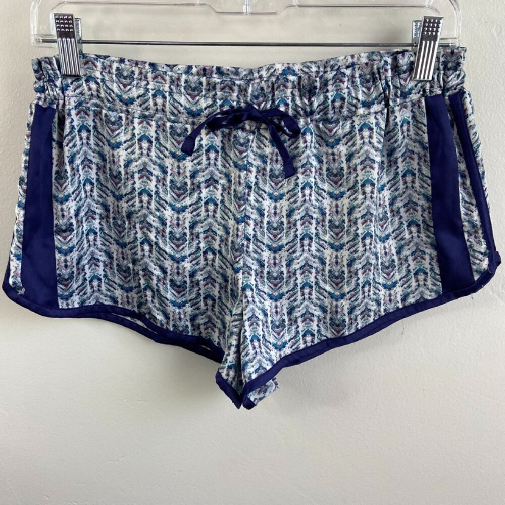 Victoria's Secret Purple, Blue, & White Patterned Sleep Shorts